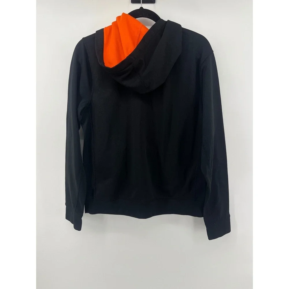 Polo‎ Sport Ralph Lauren Kids XL Black Orange Performance Hoodie Sweatshirt
